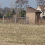 Unused doghouse and antenna base