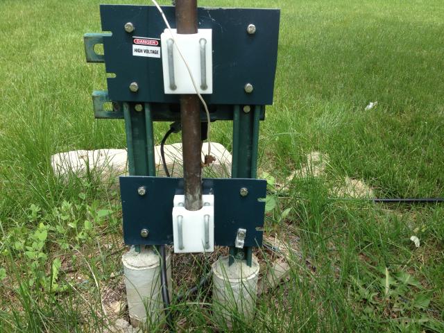 Base of 30/15 meter vertical