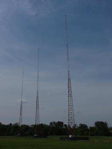 The array looking south