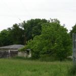 Old transmitter building and garage