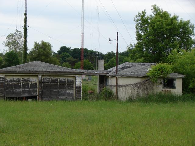 Garage and old transmitter building