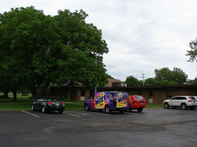 Back of building