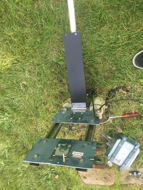 Hinged base plate