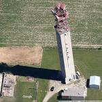 Aerial closeup view of Springfield tower from Google